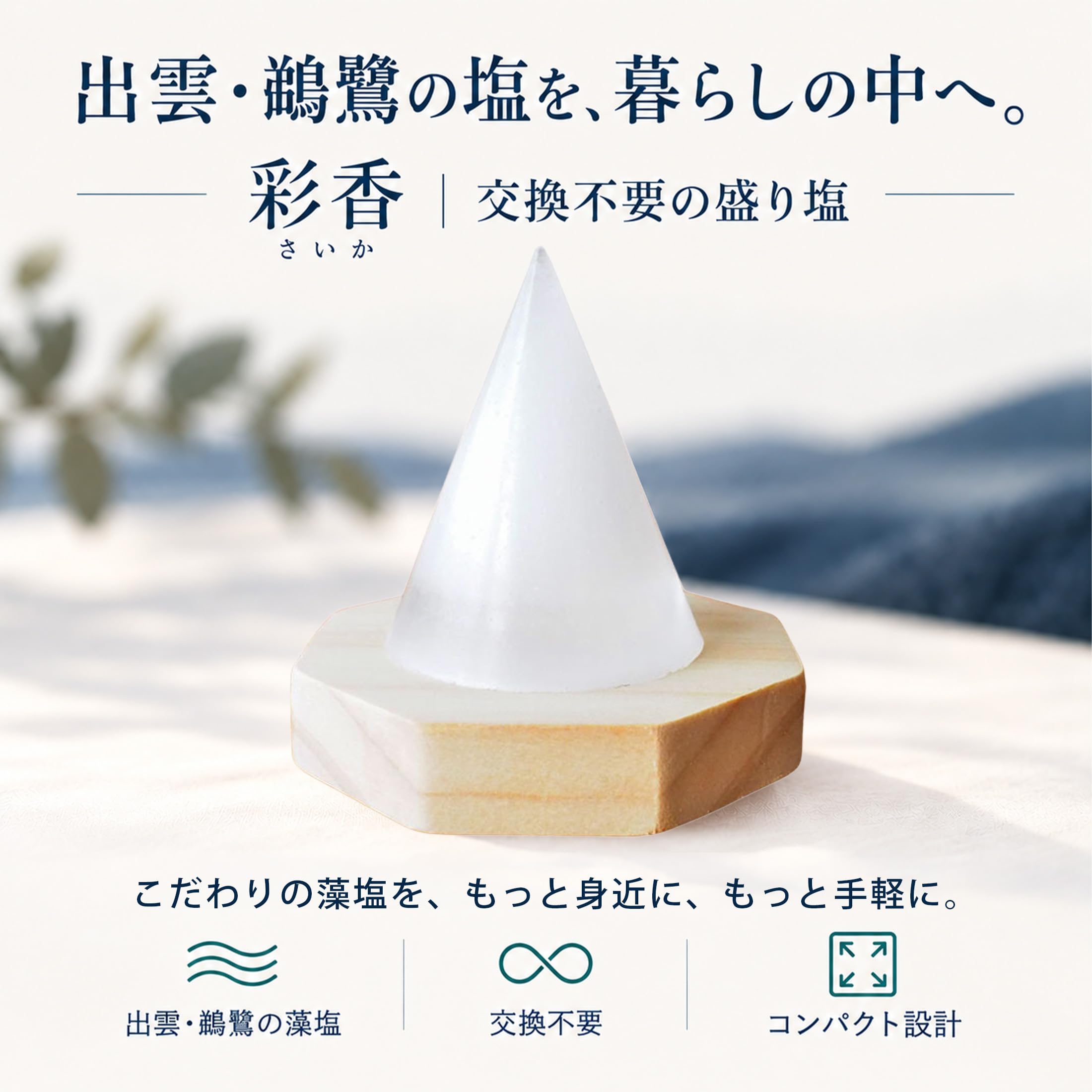 Amazon.co.jp: 彩香 盛り塩 交換不要 魔除け 鬼門除け オルゴナイト